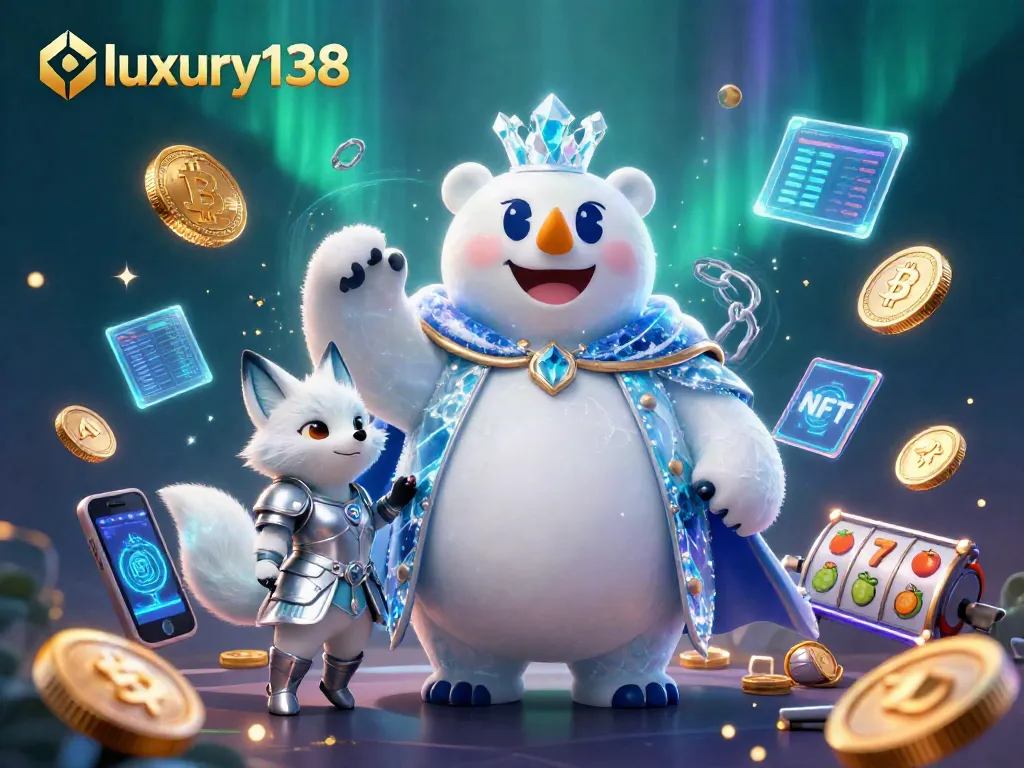 Experience luxury138 with exclusive slots and cryptocurrency excitement in a vibrant casino scene.