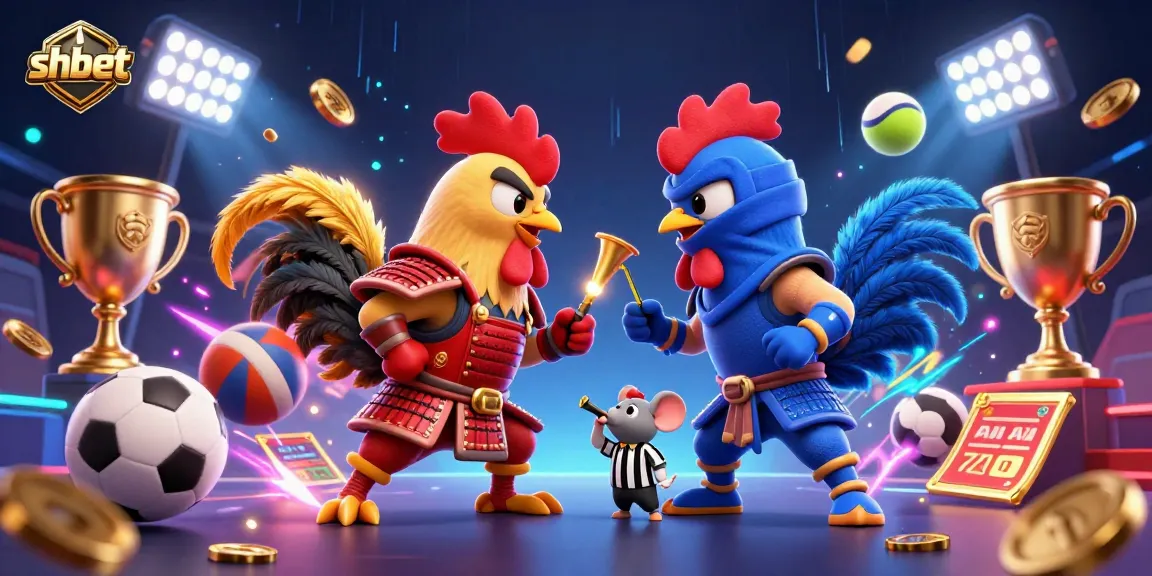 Watch shbet's thrilling rooster standoff, showcasing dynamic betting elements and vibrant casino energy!