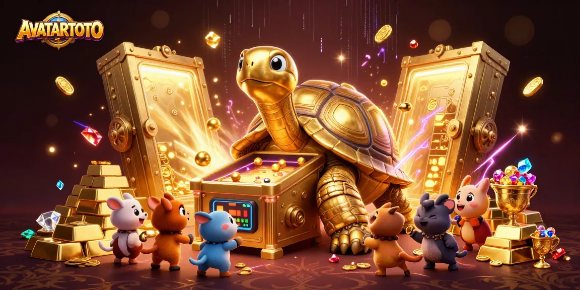 Engage with AVATARTOTO's thrilling gaming experience featuring a lively scene of gold and excitement.