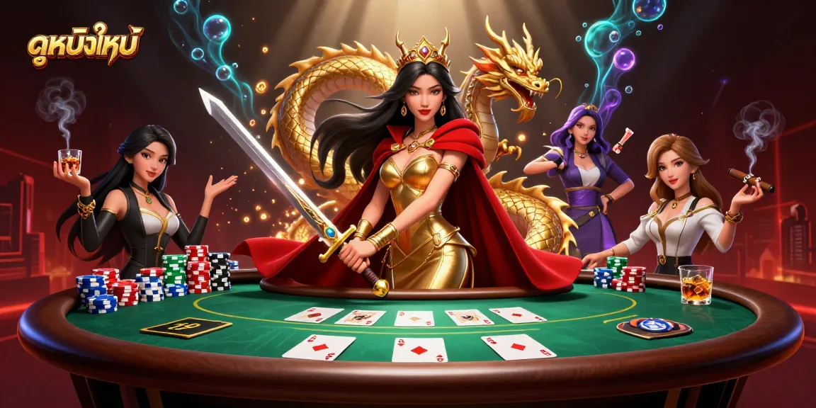 Experience ดูหนังใหม่ in an enchanting casino scene with stunning visuals, dynamic gambling elements, and intense action.