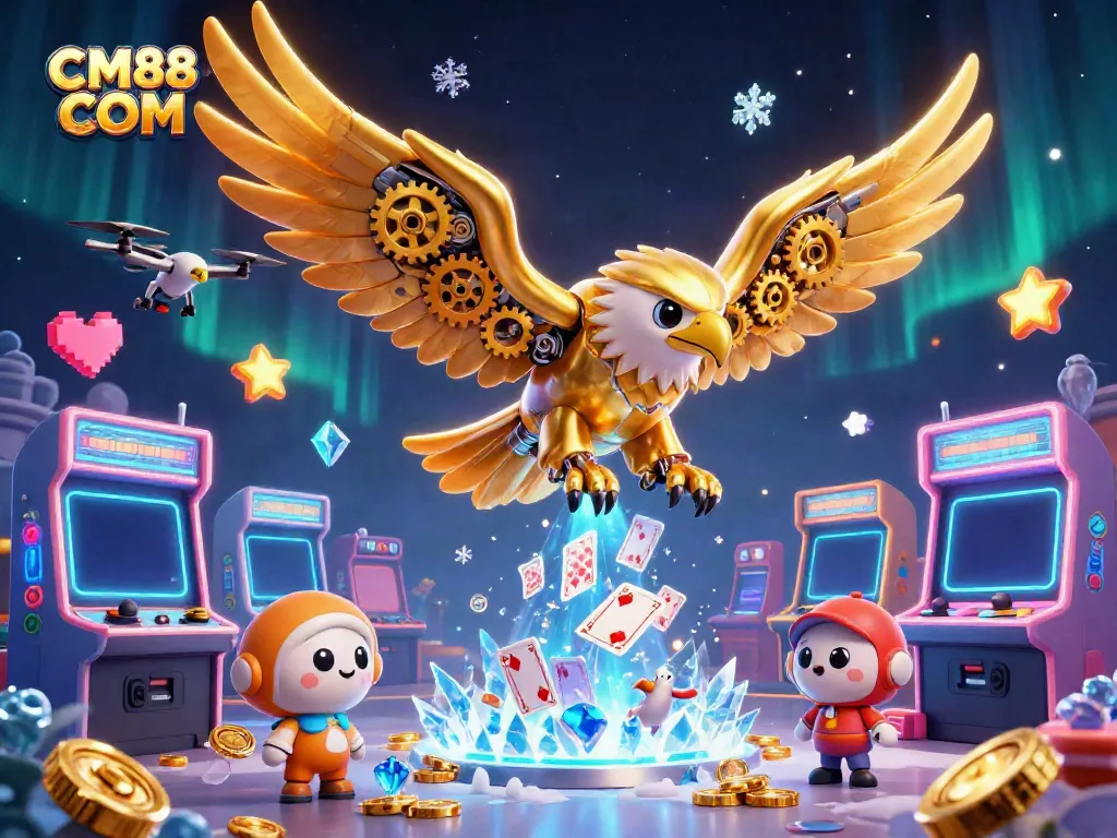 Experience thrilling gameplay with CM88 COM in a vibrant casino-themed 3D scene