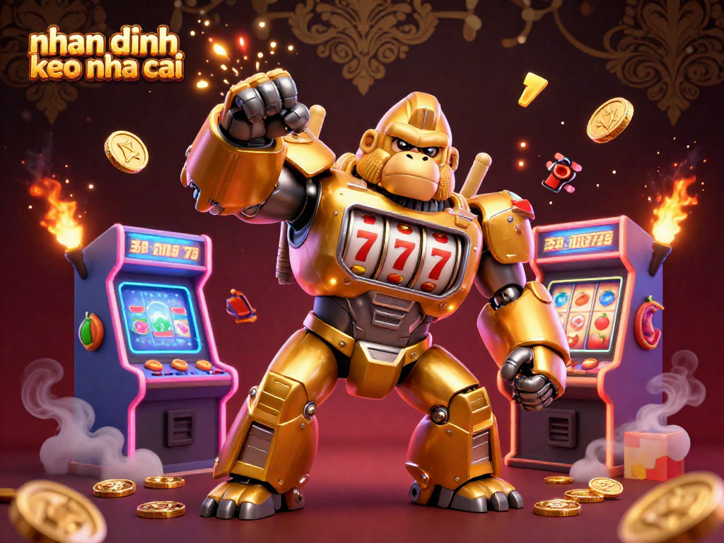 Experience thrilling gameplay with a 3D gorilla mech in action as part of nhan dinh keo nha cai.