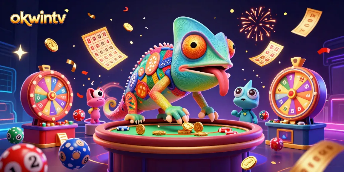 Watch as the vibrant chameleon casino owner at okwintv captures attention with colorful dynamic gaming elements.