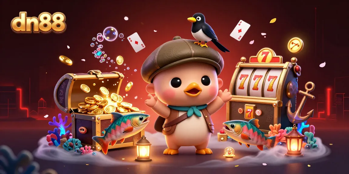 Experience the excitement of dn88's slots with playful Nessie and treasure-filled underwater adventure.