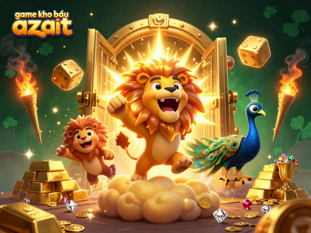 Engage with the game kho báu aztec and explore vibrant illustrations of winning treasures and characters.