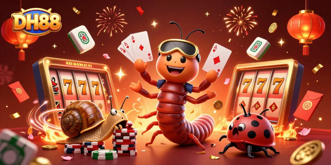 Experience the excitement of DH88's casino games featuring animated characters and vibrant visuals.