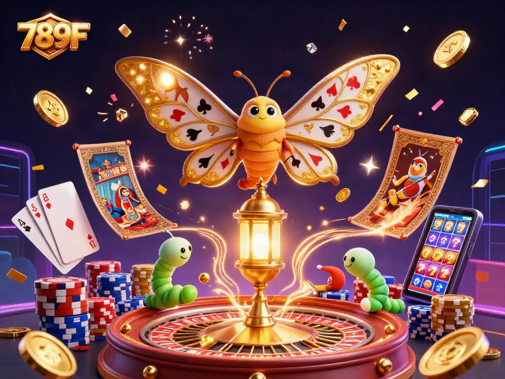 Win big at 789F with this enchanting scene showcasing vibrant casino elements and excitement.