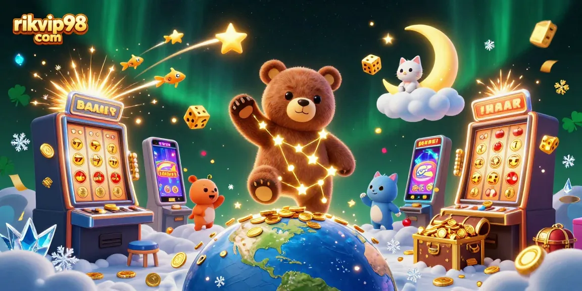 Play exciting casino games at rikvip98 com with vibrant character-filled 3D scenes full of action.
