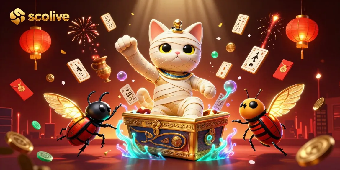 Experience the vibrant gaming energy at Socolive with its unique Egyptian-themed casino elements and 3D visuals.