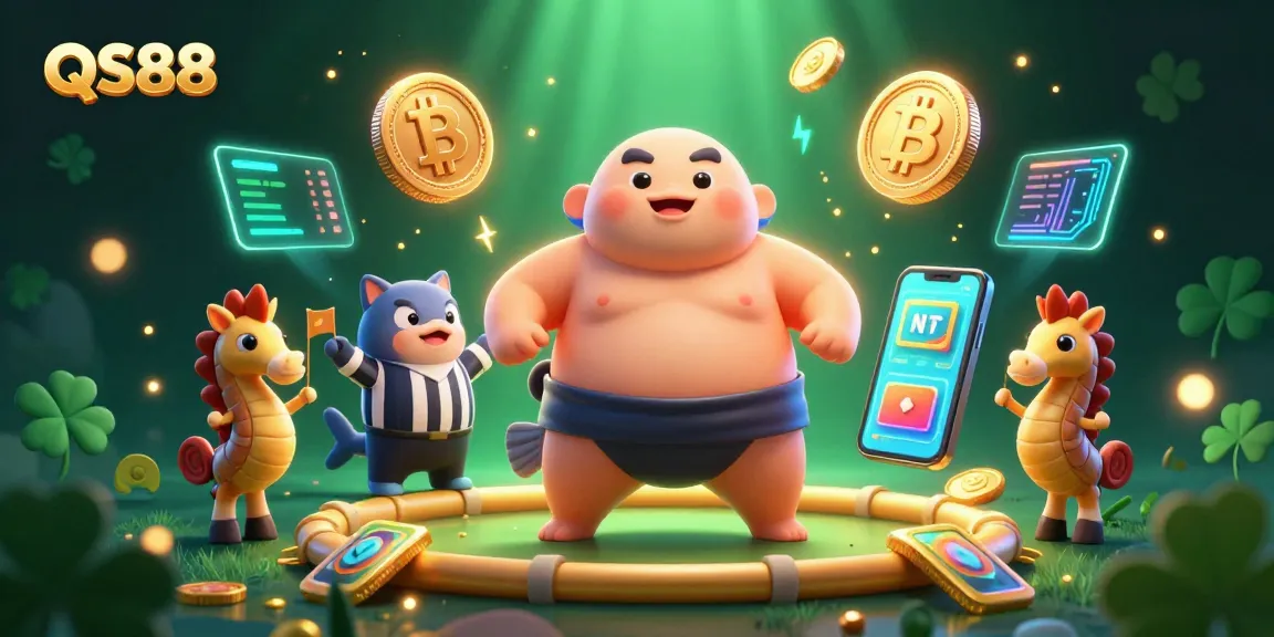 Experience winning strategies at QS88 with vibrant 3D casino elements and captivating underwater action.