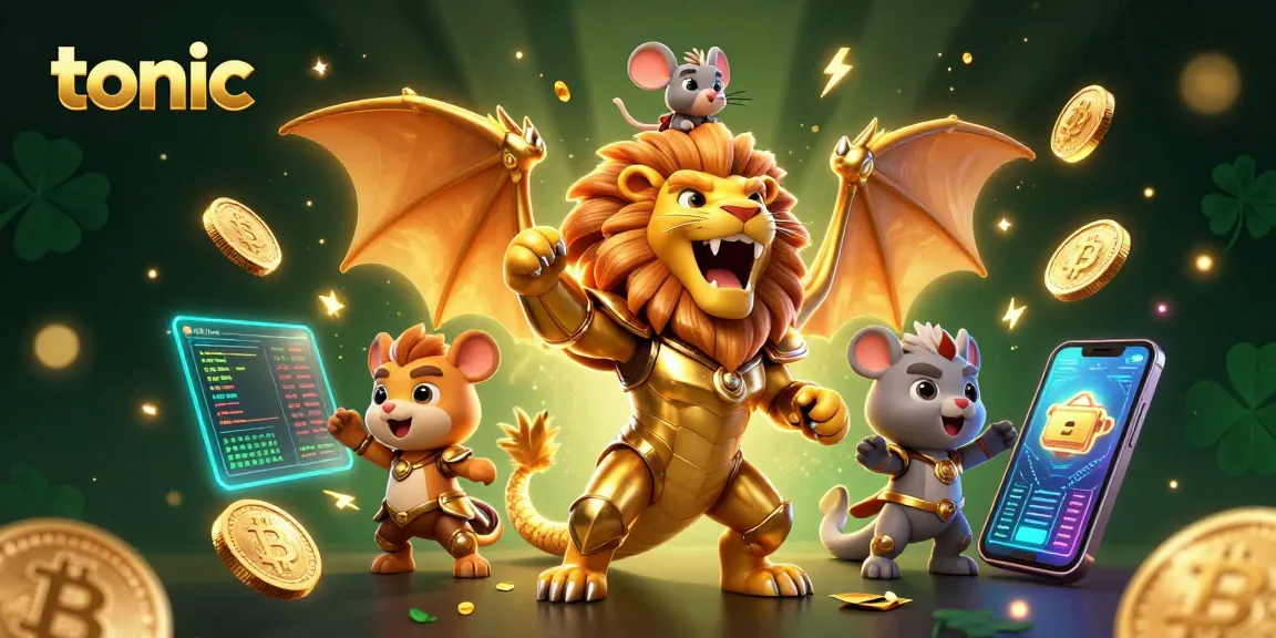Experience the thrilling game play at tonic with vibrant 3D visuals of casino elements and excitement
