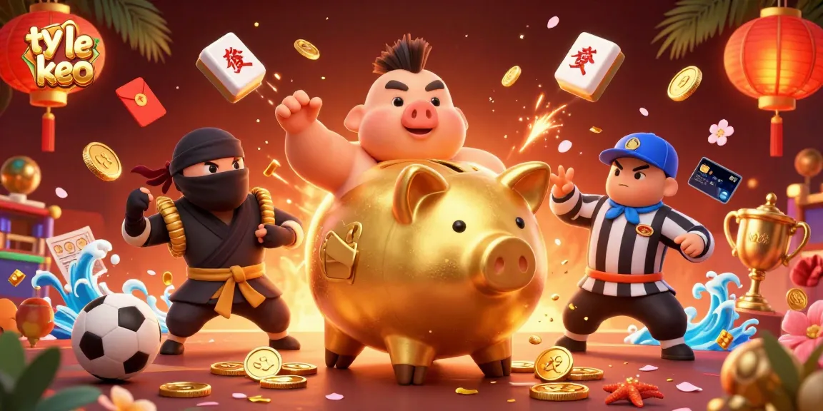 Experience dynamic ty le keo sports betting action with lively characters and vibrant casino elements.