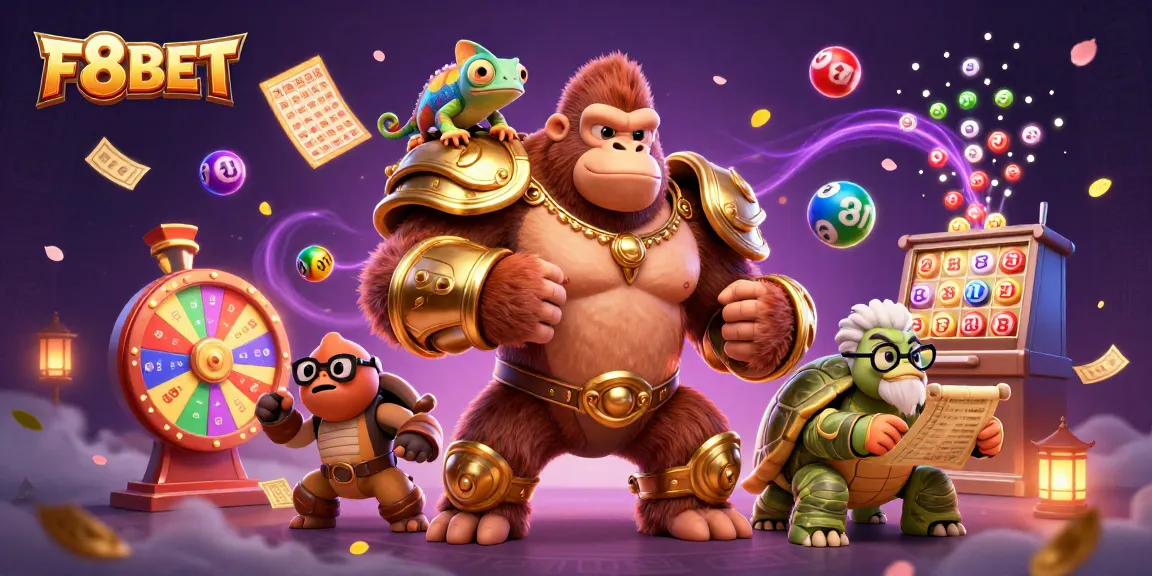 Engage with exciting gaming experiences at F8BET with a dynamic gambling-themed scene.