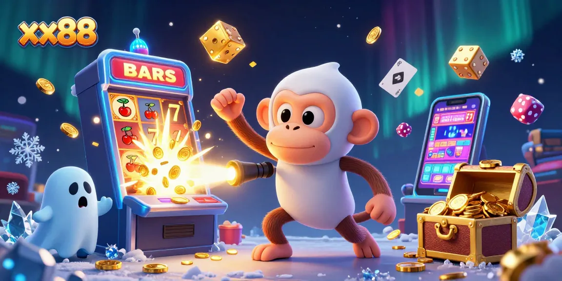 Experience the excitement of xx88 with a thrilling 3D casino scene filled with treasures and adventures.