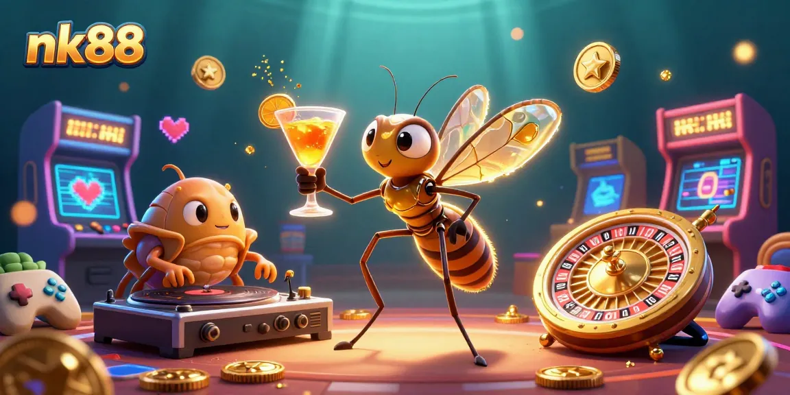 Experience thrilling games at nk88, featuring engaging characters, vibrant casino elements, and dynamic gaming visuals.