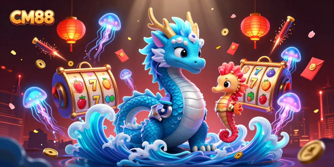 Engage in thrilling gameplay with CM88, as the azure dragon and coral knight bring a magical casino experience.
