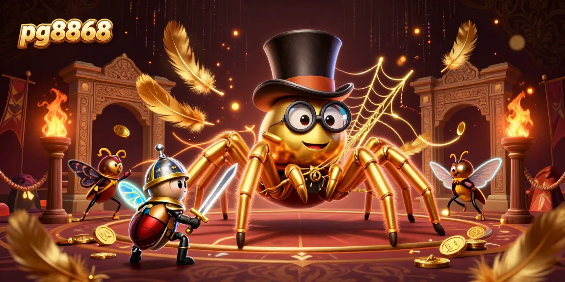 Experience exciting gameplay at pg8868 with a vibrant illustration showcasing casino elements and characters.