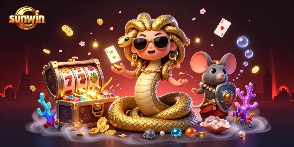 Experience the excitement of sunwin's online casino with slot reels and gold treasures!