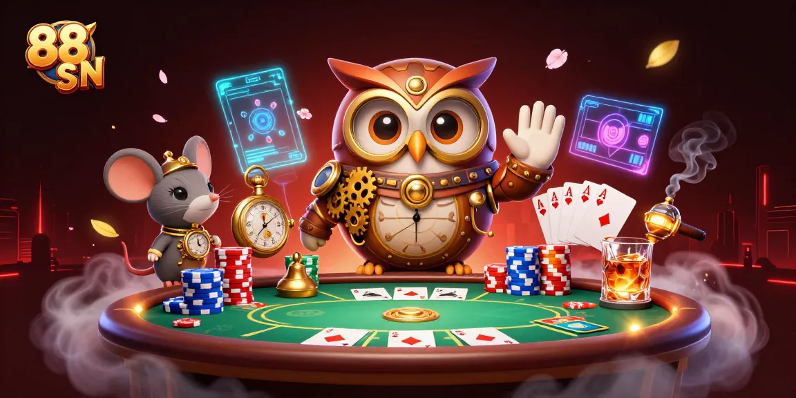 Engage with the vibrant gaming world of 88 SN featuring a lively poker scene full of gaming excitement.