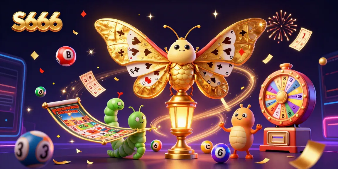 S666 players engage with vibrant casino games in an exciting 3D illustration, showcasing fun and winning opportunities.