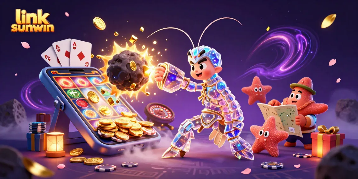 Experience thrilling gameplay with link sunwin, featuring a galactic samurai and vibrant casino elements.